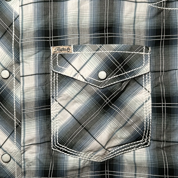 Rafter-C Cowboy Collection Western Long Sleeve Pearl Snap Button Shirt - 2XL - Picture 6 of 7